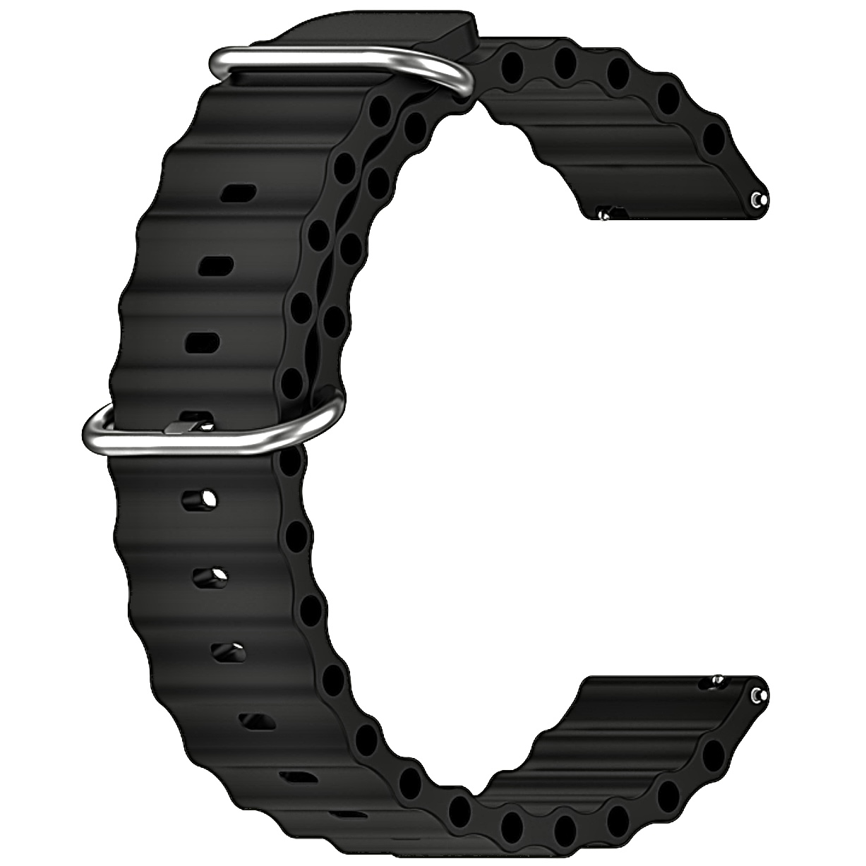 Imilab W12 22mm Ocean Loop Strap - Black (Freesize)