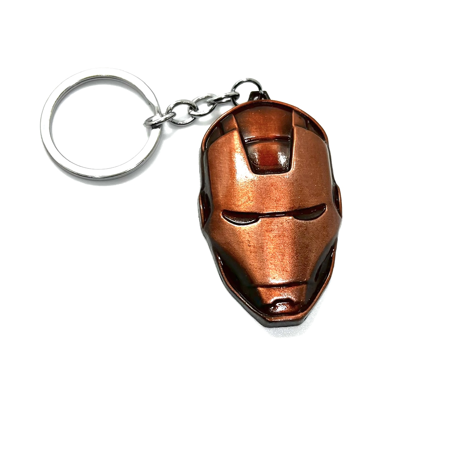 Iron Man Face Metallic Fancy Keychain 