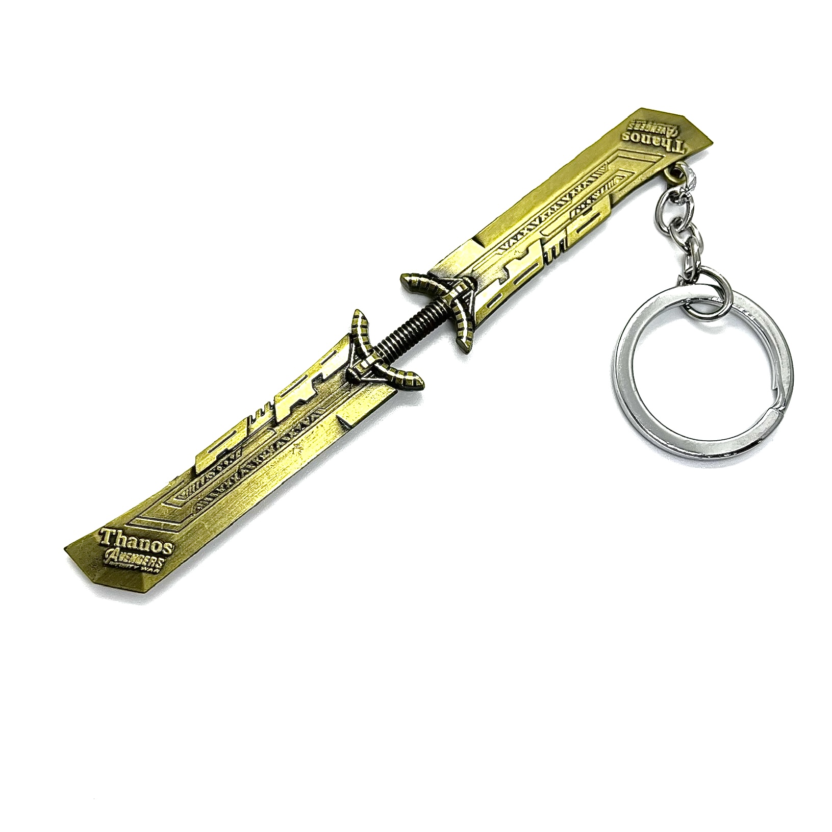 Thanos Double Edge Metallic Sword Keychain Ring 