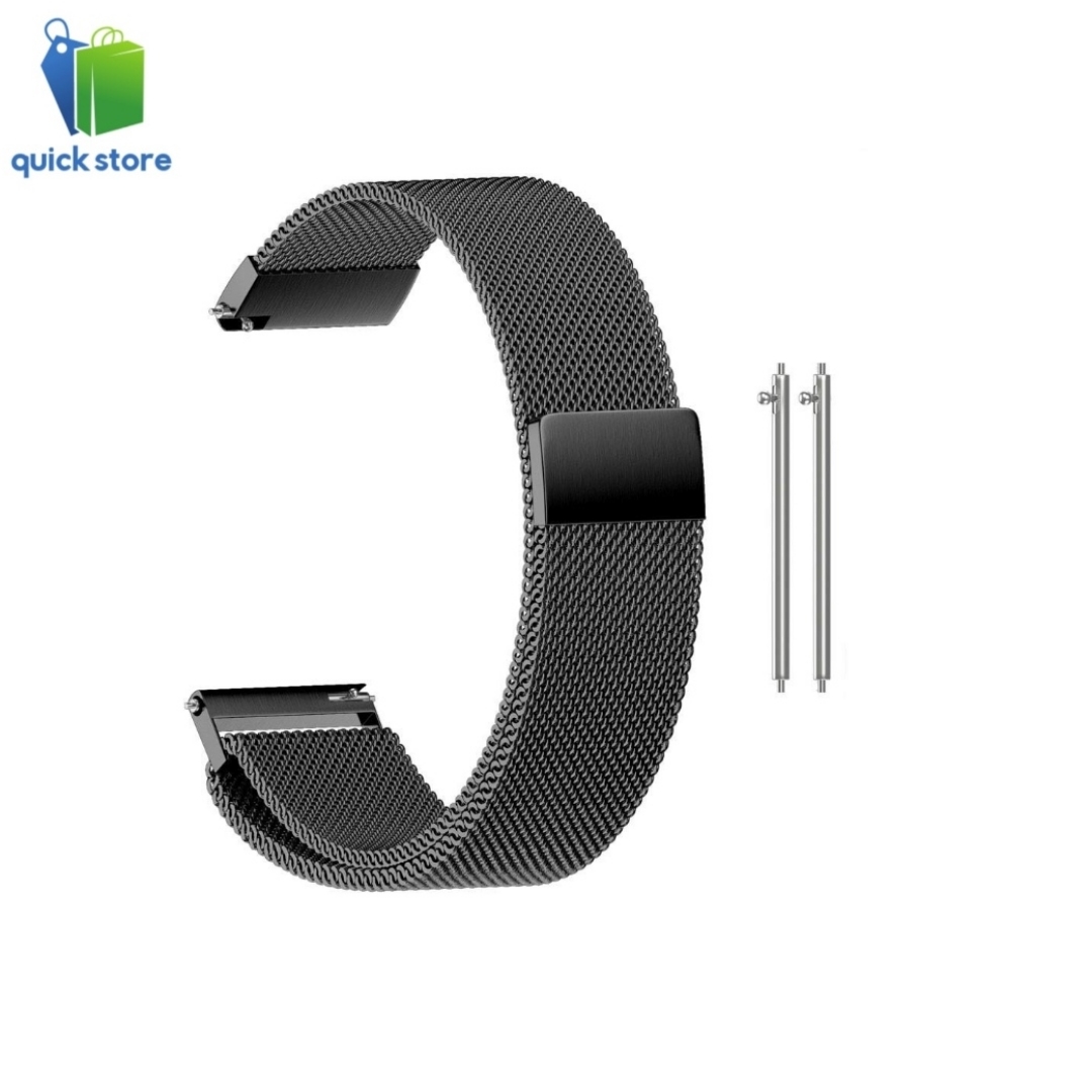 Amazfit GTS GTS 2 GTS 2e GTS 2 Mini 20mm Magnetic Metal Strap Black 