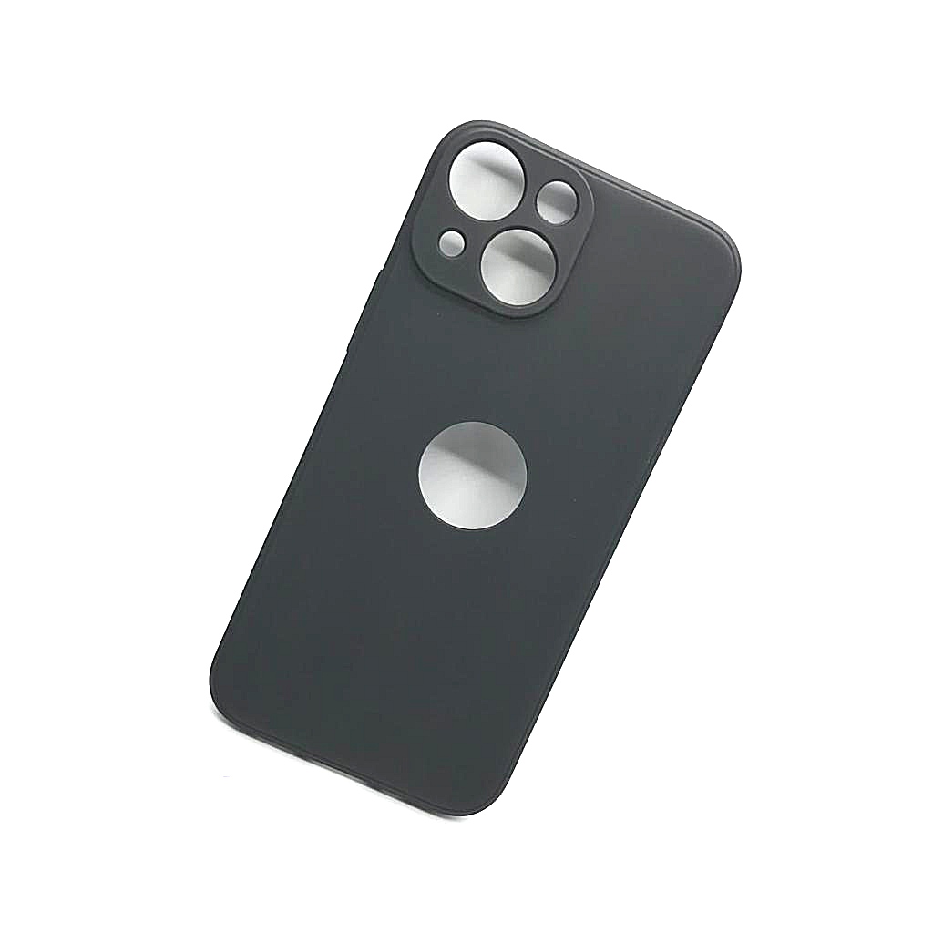 Iphone 13 Mini Soft Silicon Cover With Internal Microfiber Case - Black