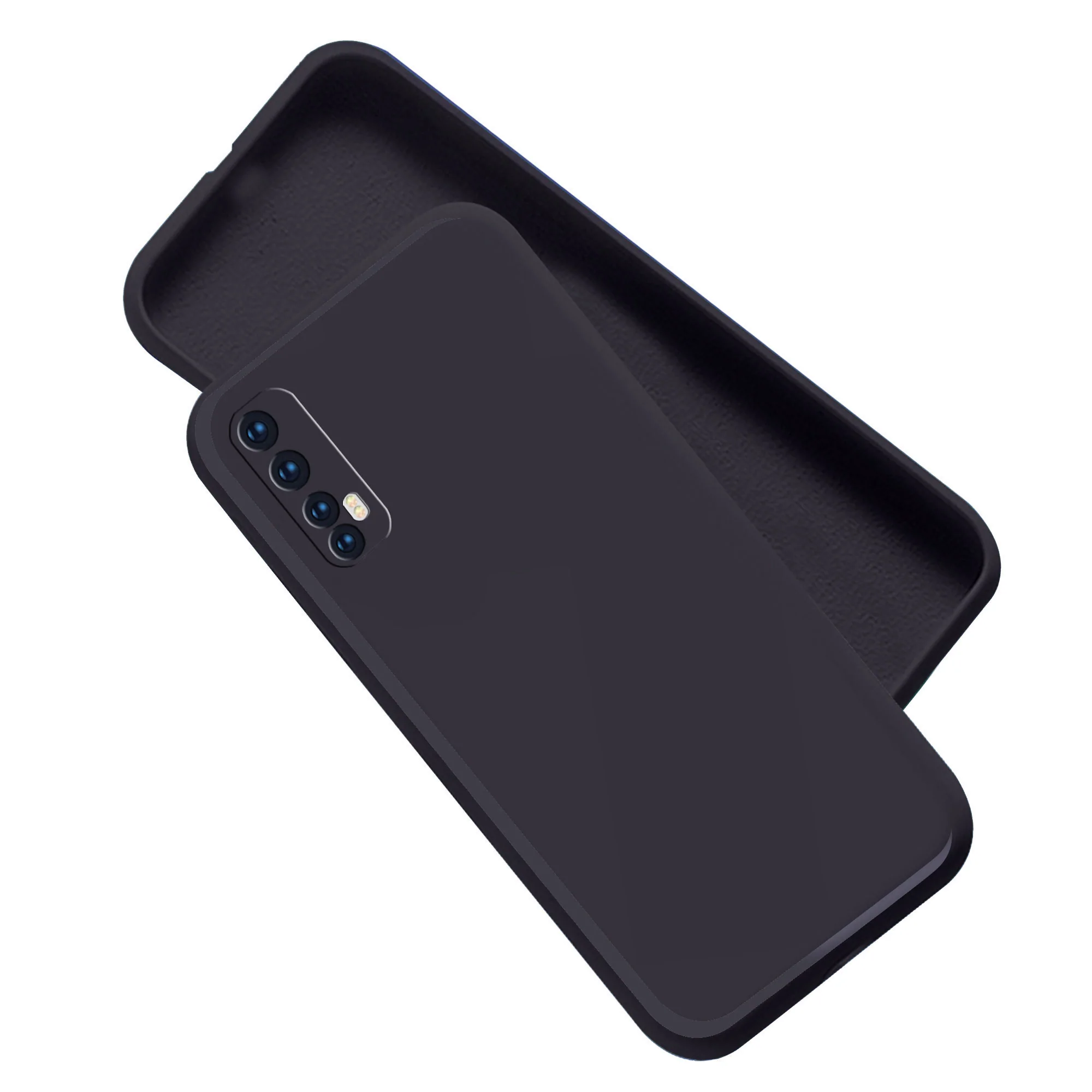 Realme 7(4G) Soft Silicon Cover With Internal Microfiber Case