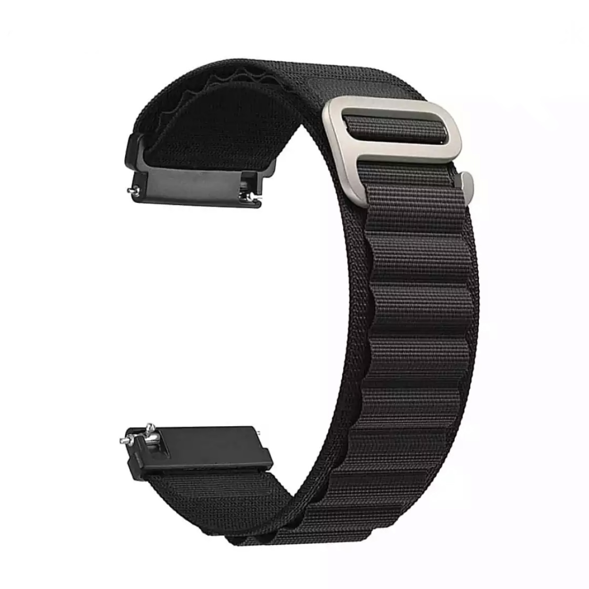 Alpine Loop Strap For Samsung Galaxy Watch Gear S3 Frontier (22mm) - Black (Freesize)