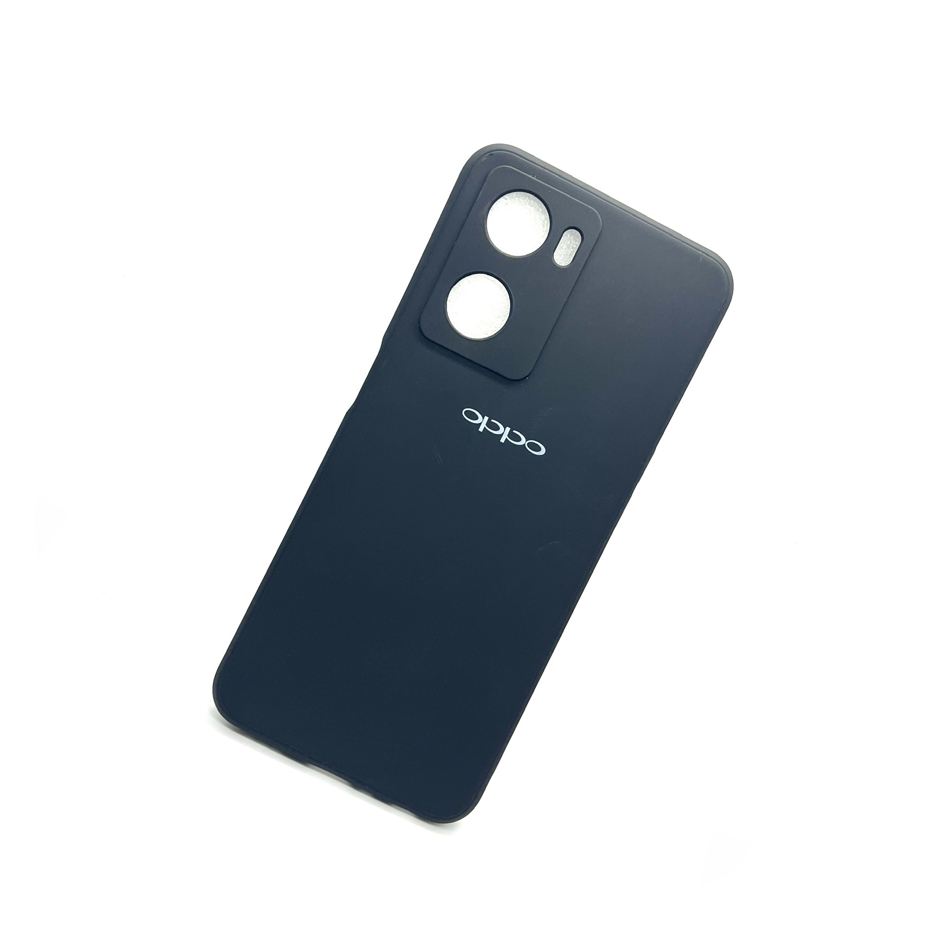 Oppo A77s Soft Silicon Cover With Internal Microfiber Case - Black (Other)