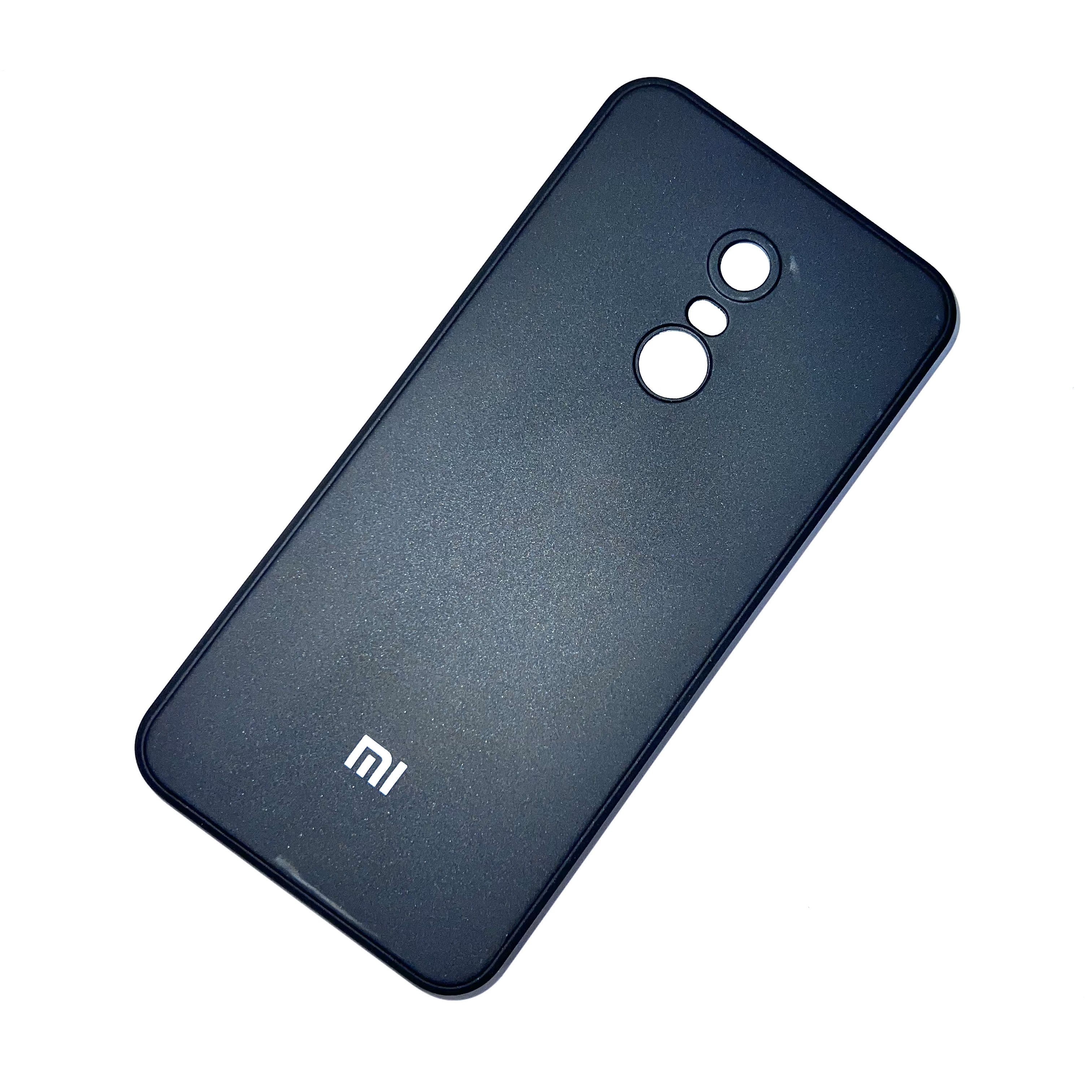 Redmi 5 Plus Soft Silicon Cover With Internal Microfiber Case - Black