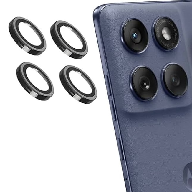 Motorola Edge 60 Fusion Metallic Camera Protection Ring Glass