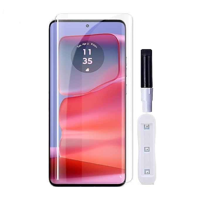 Motorola Edge 60 Fusion UV Liquid Curved Tempered Glass With Light