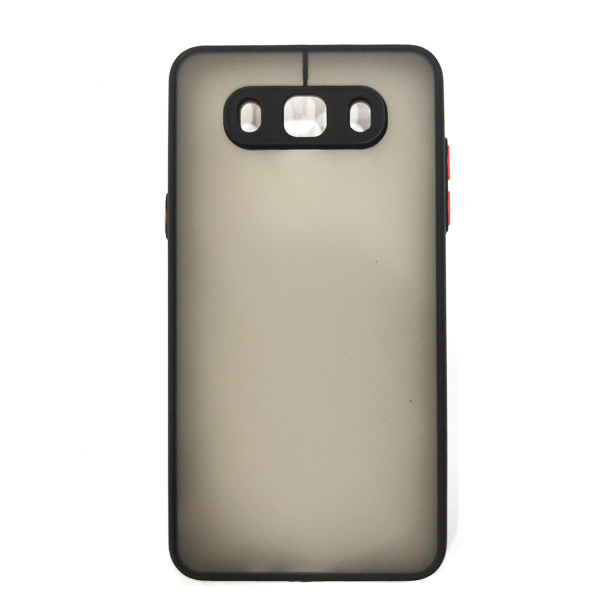 Samsung J7 (2016) Camera Protection Matte Semi Hard Cover - Black