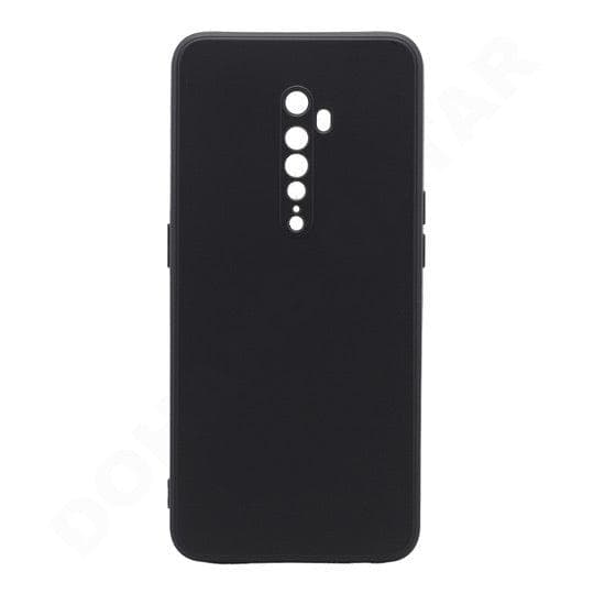 Oppo Reno 2 Soft Silicon Cover With Fur Inside - Black