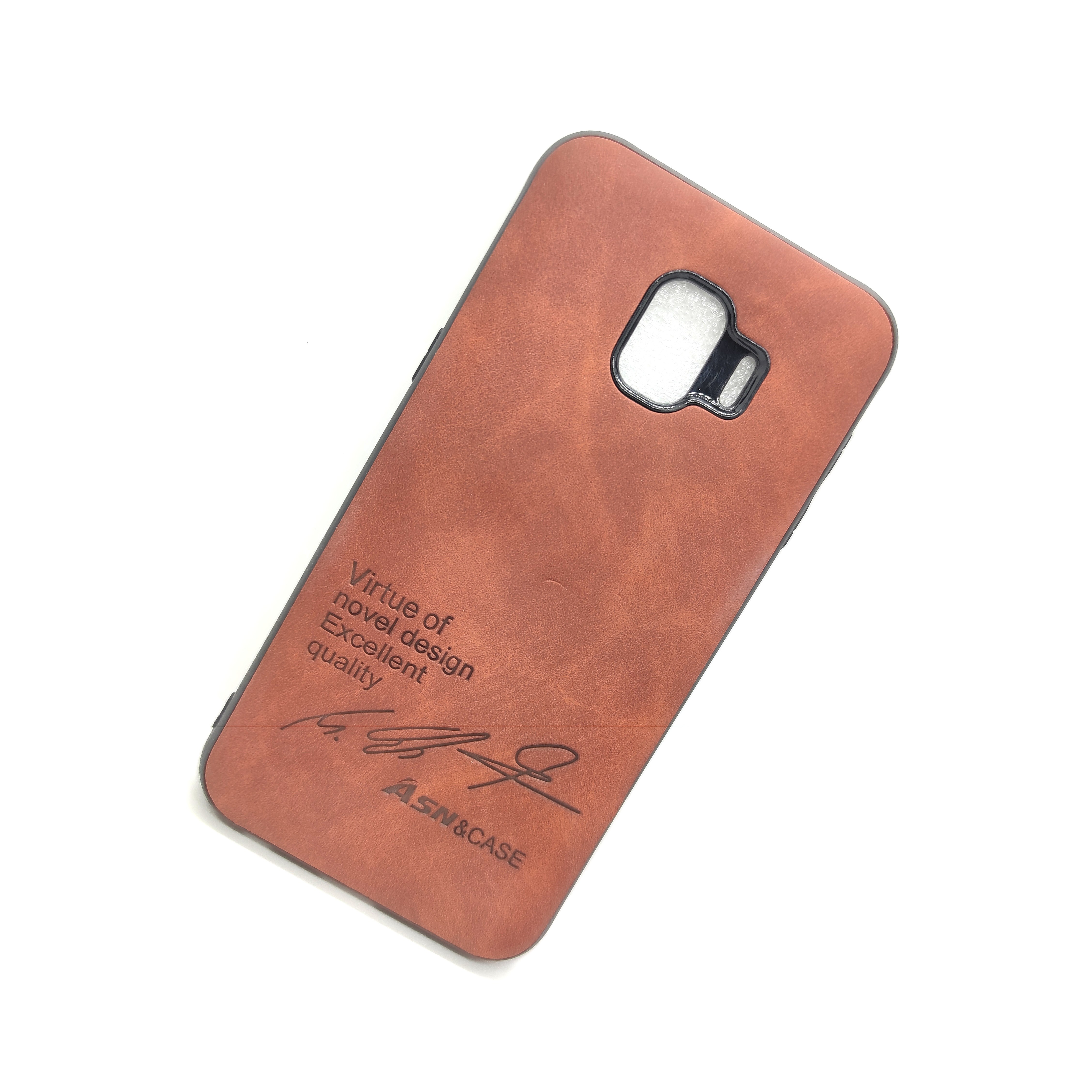 Samsung J2 Core Leather Soft Cover Case - Brown