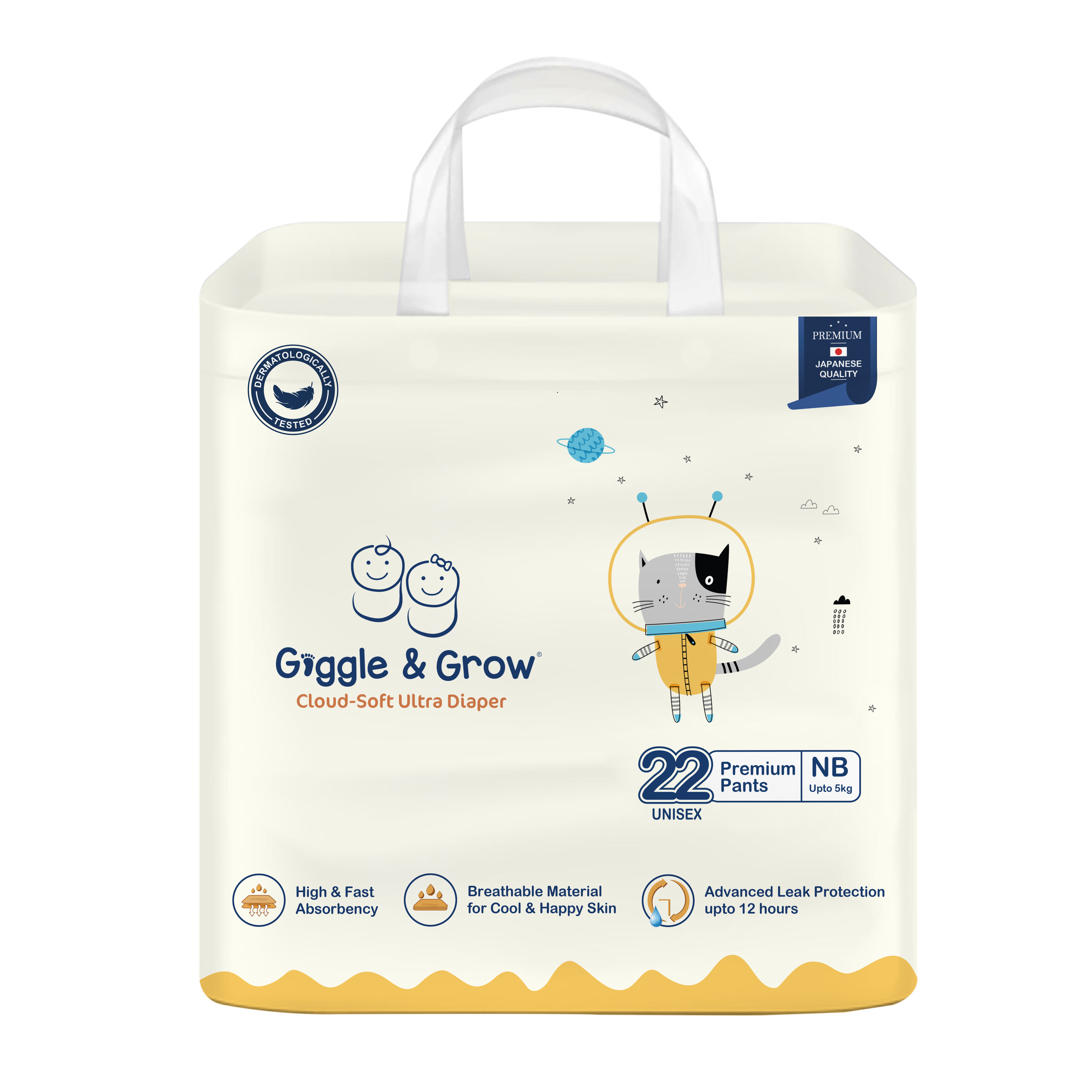 Giggle and Grow Baby Diaper Newborn (22pcs)