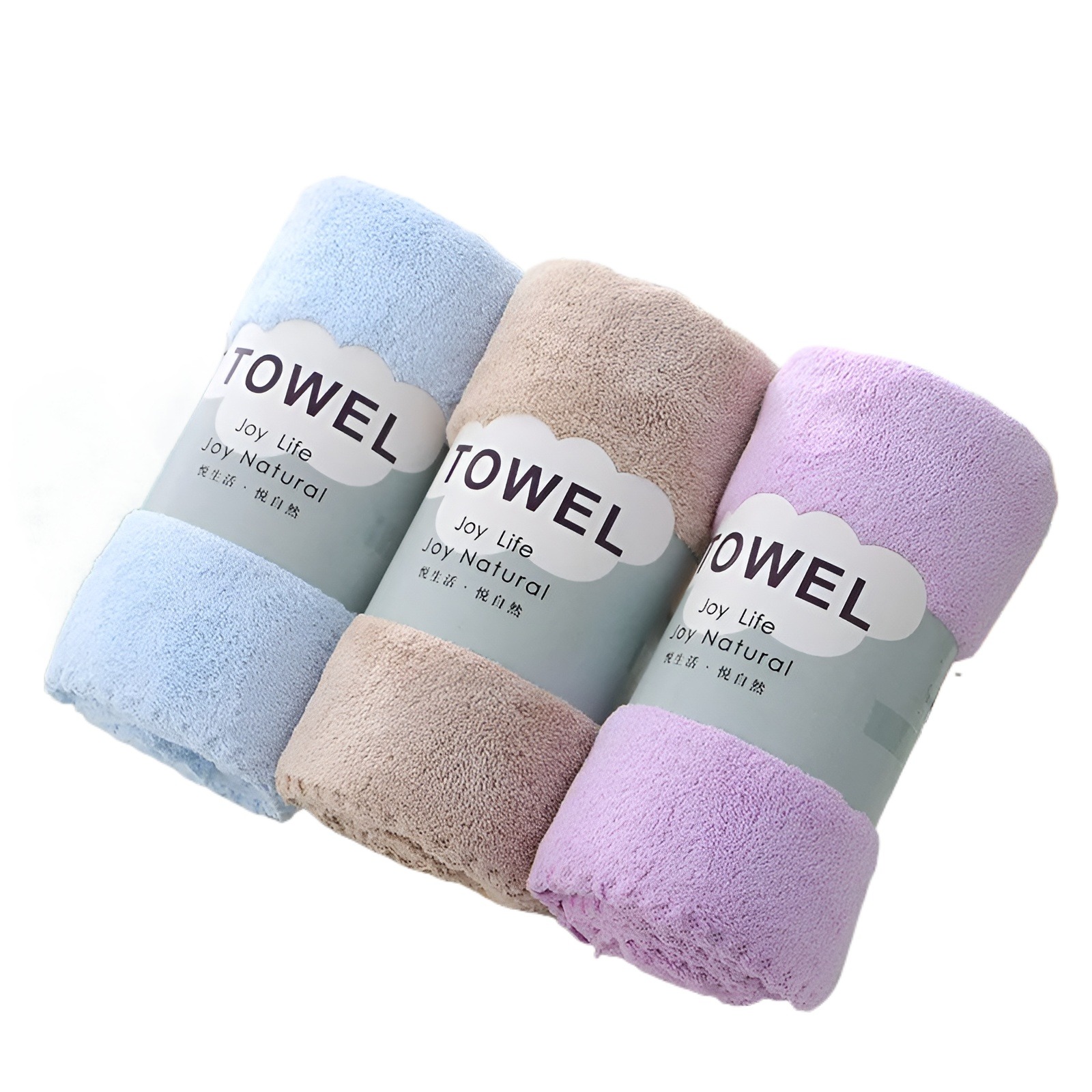 1Pc Coral Velvet Soft Absorbent Face & Bath Towel