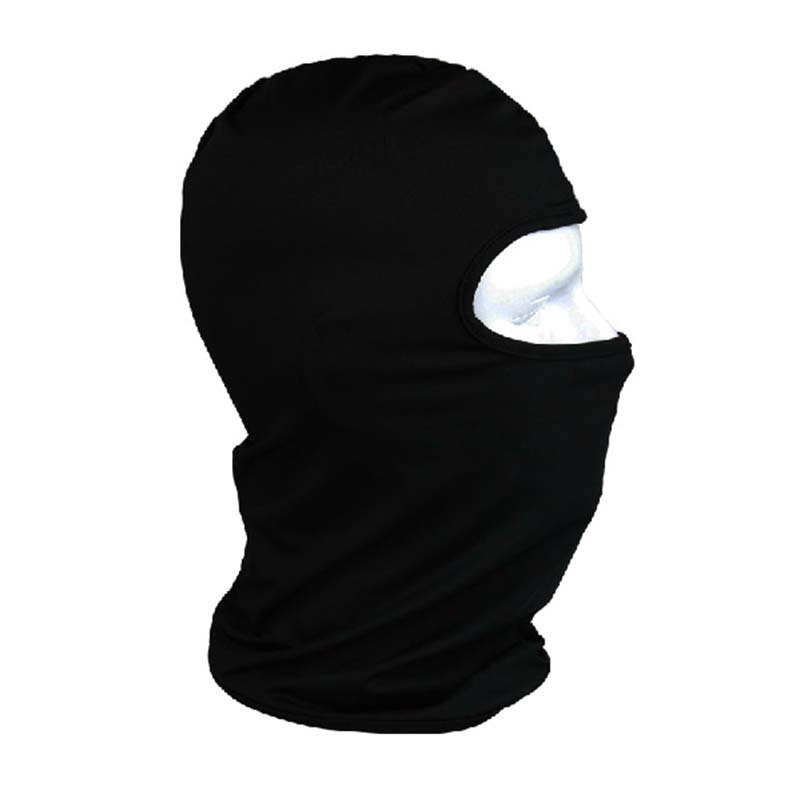 Motorcycle Biker Face Mask for Outdoor Riding & Skiing - Black (Free Size)