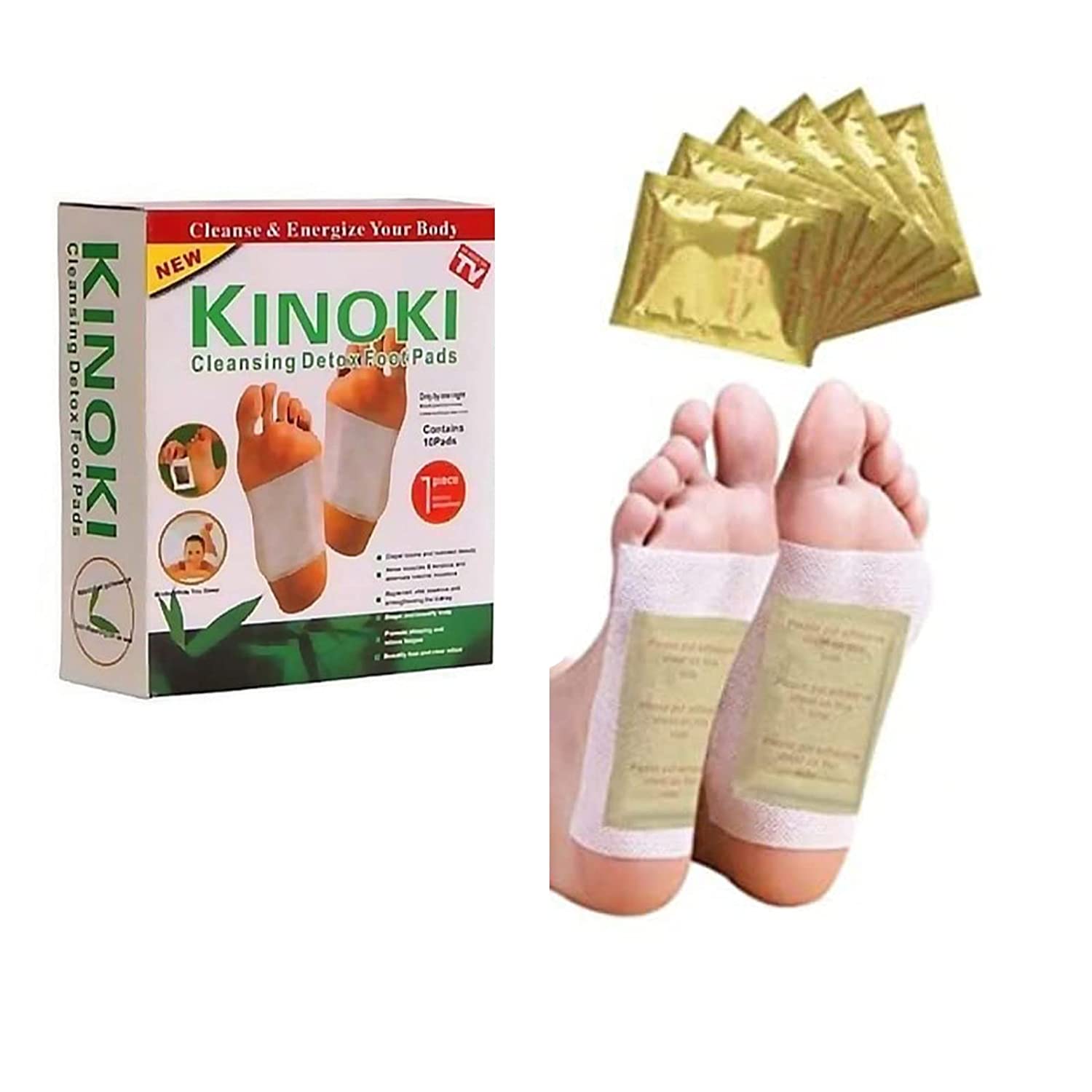 Kinoki Detox Foot Patches (10 Adhesive Pads Kit)