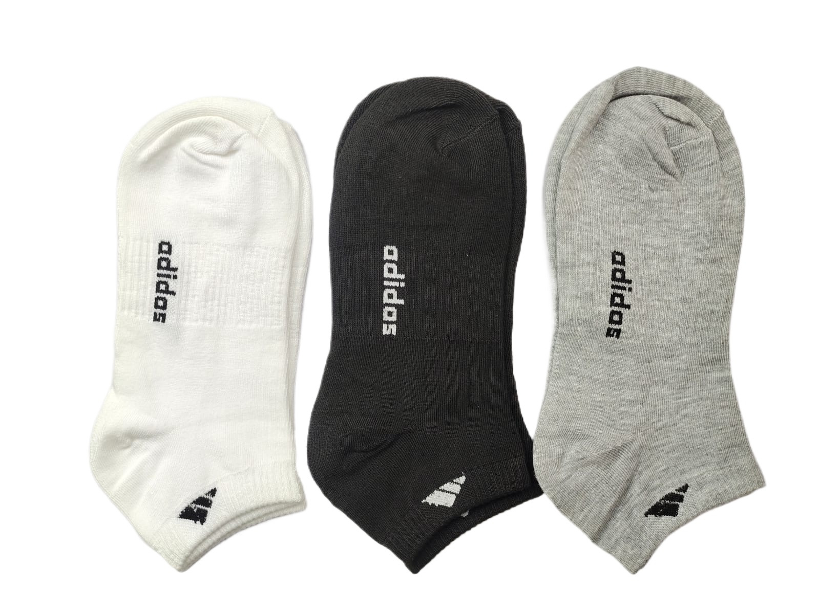 Pack Of 3 Pairs Men’s Winter Ankle Socks (Free Size) - Multicolor