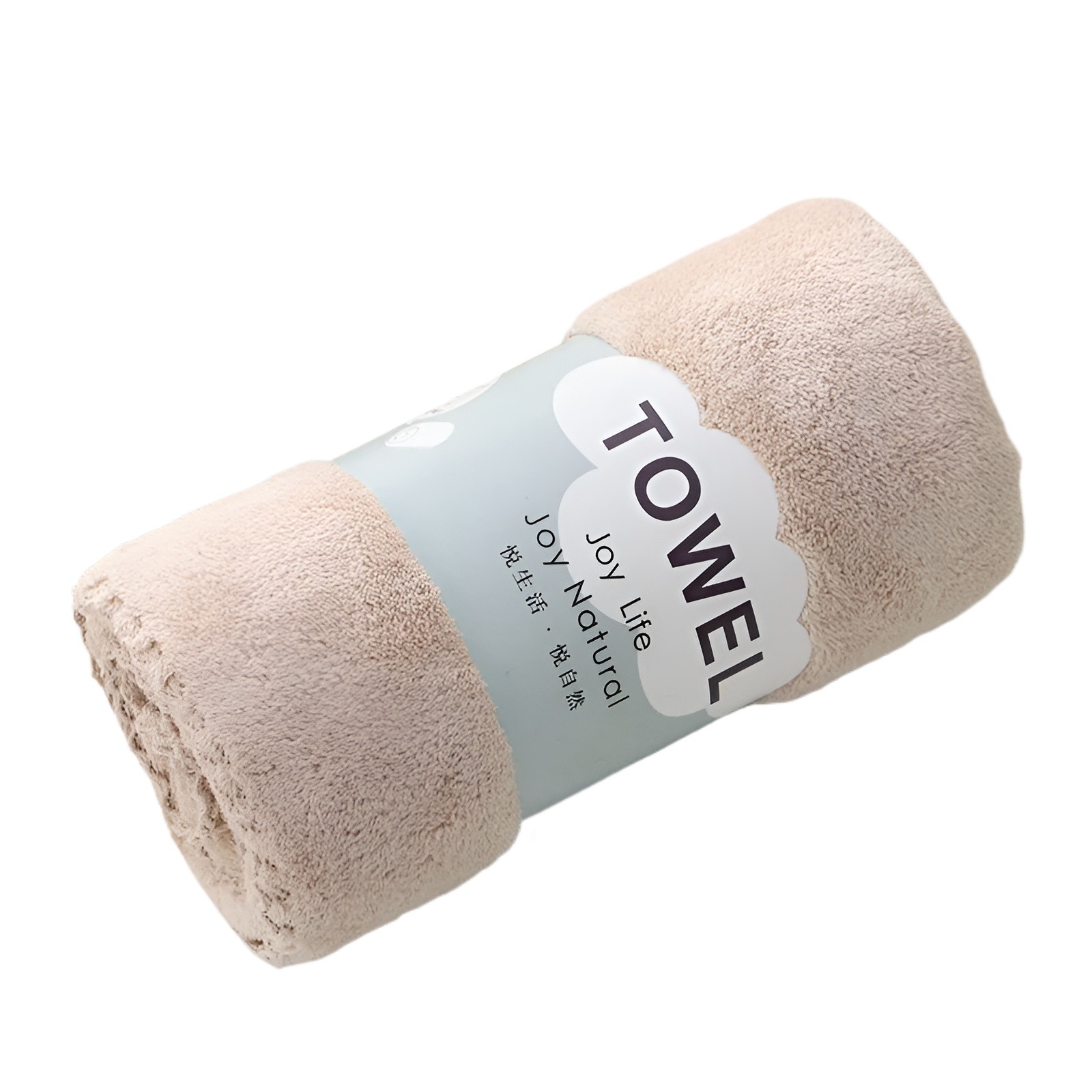 Soft Coral Velvet Absorbent Face & Bath Towel (1Pc)