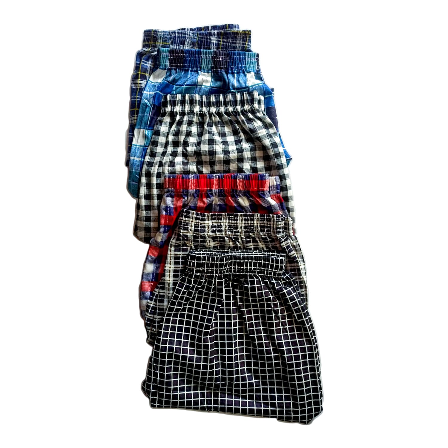 Free Size 4-Piece Unisex Cotton Boxer Combo Set - Multicolor (Free Size)