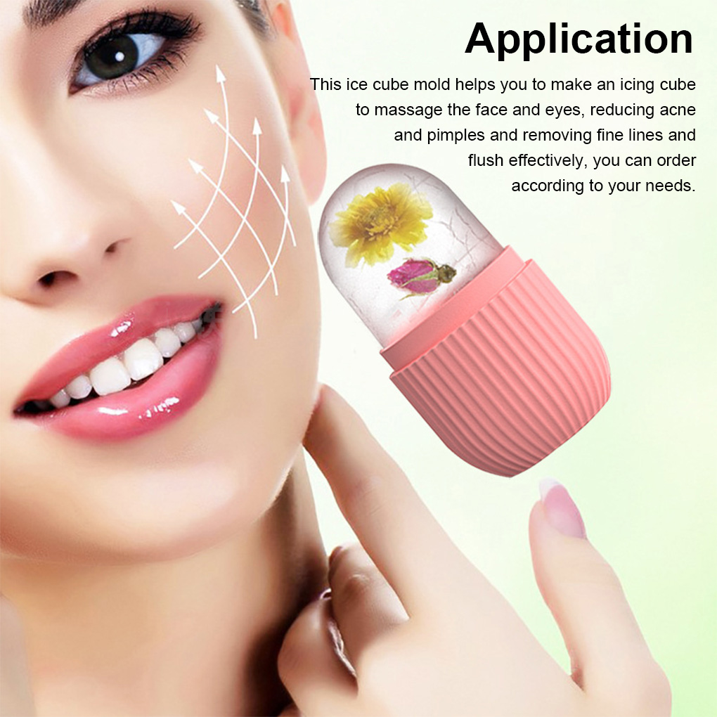 Silicone Ice Facial Roller Skin Care Massager Tool