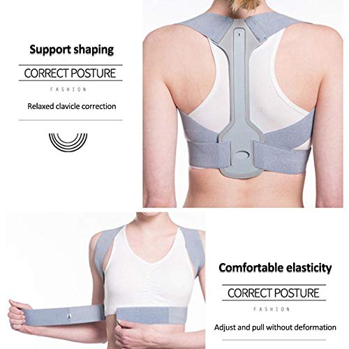 Breathable Posture Corrector Back & Shoulder Support Belt - Blue