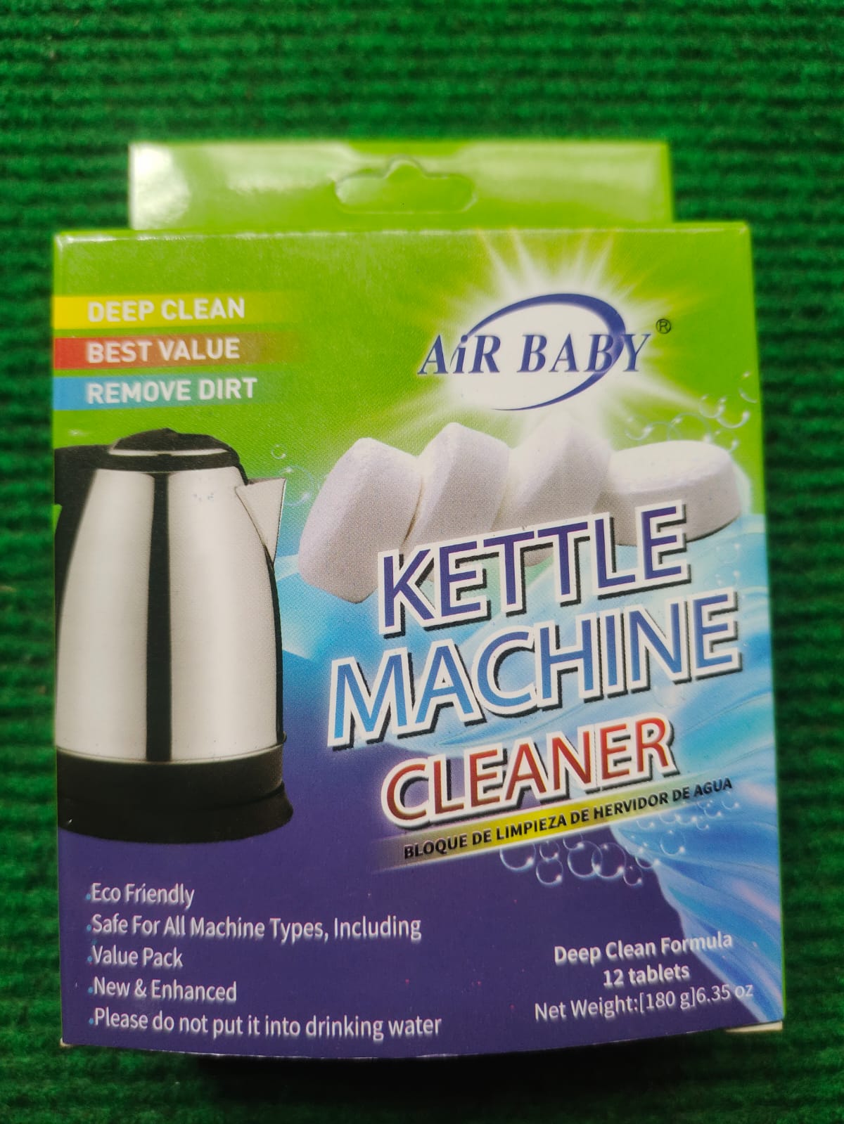 Limescale Removal Tablets For Electric Kettle Cleaner - Silver