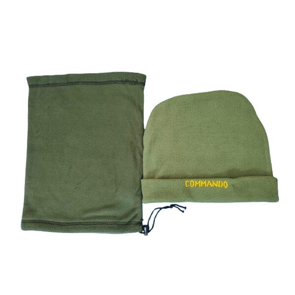 Men’s Commando Cap & Neck Warmer Set - Army Green