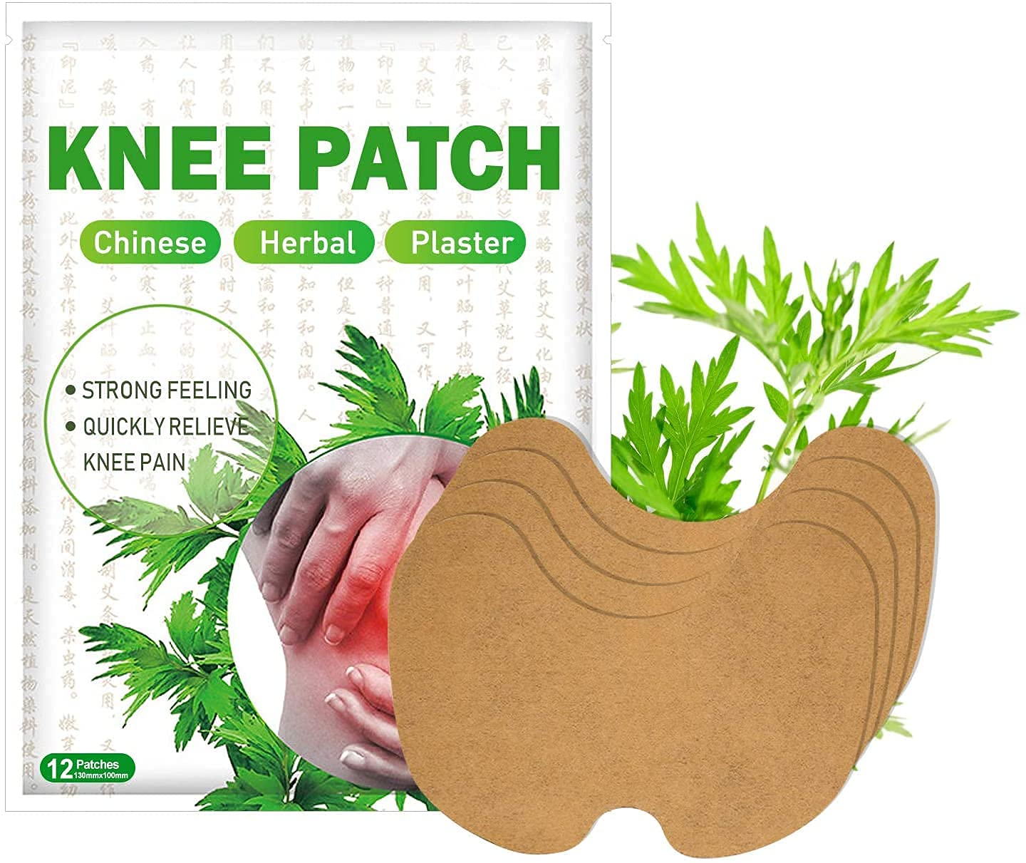 12-Piece Knee Pain Relief Patch Set