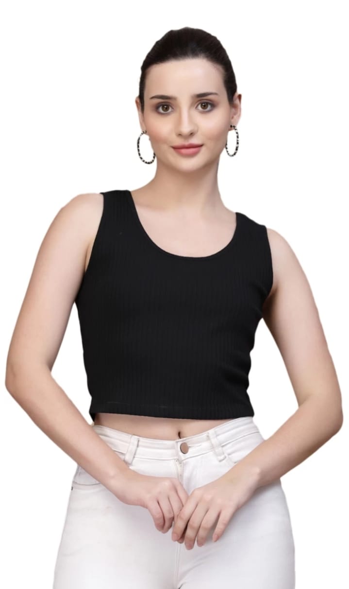Casual Sleeveless Solid Women’s Top