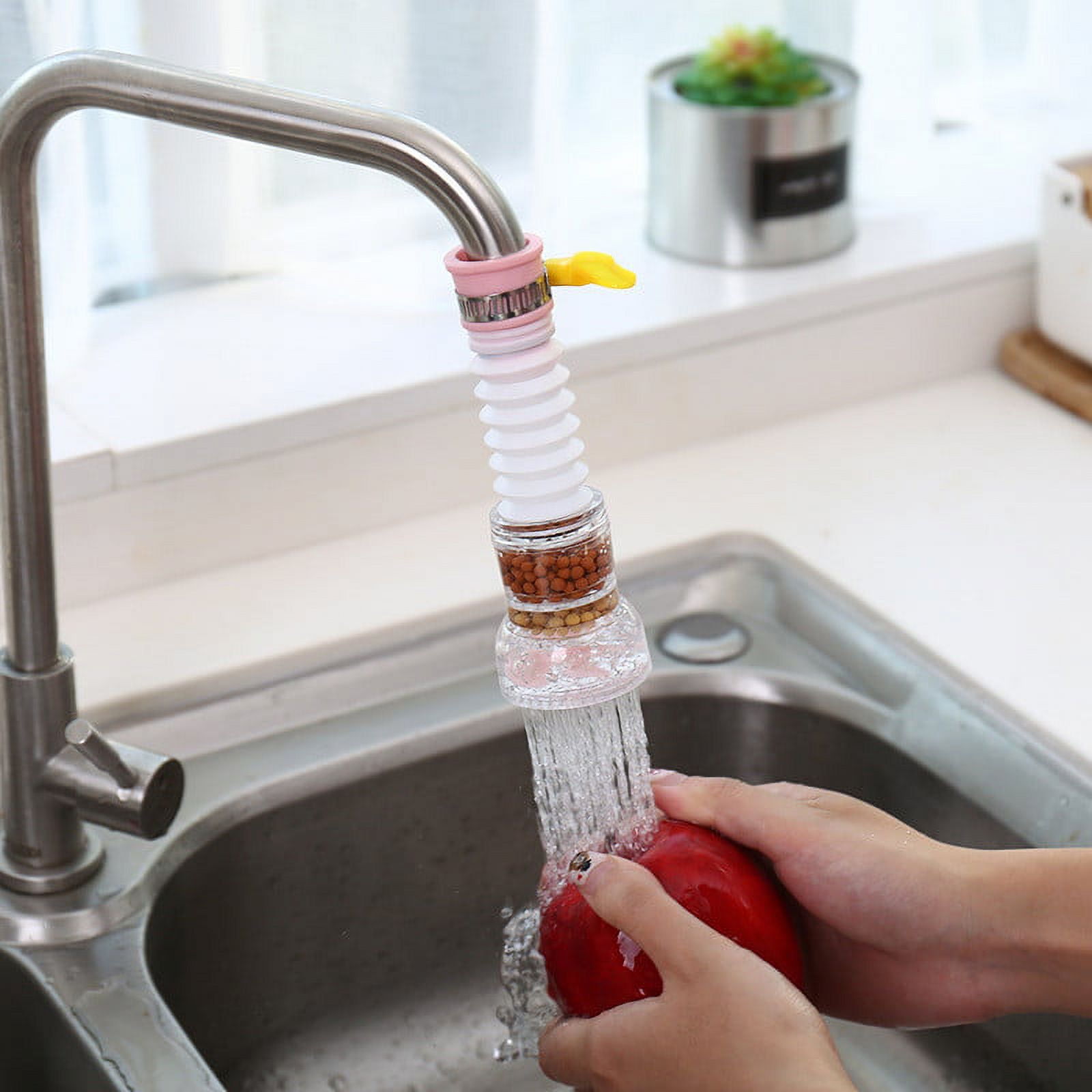 360° Flexible Adjustable Kitchen Faucet Tap Extender - Multicolor
