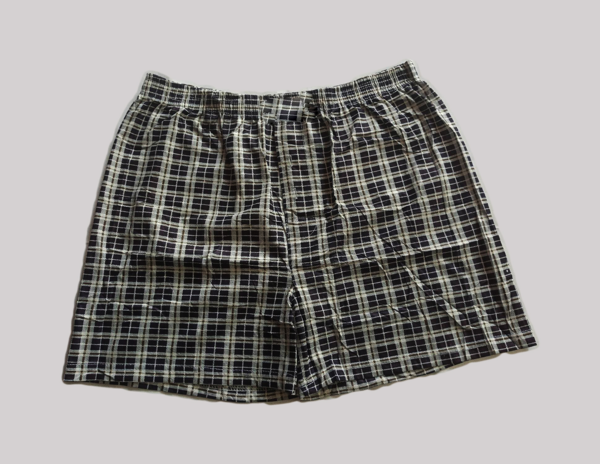 Unisex Check Print Boxer Shorts - Multicolor (free size)
