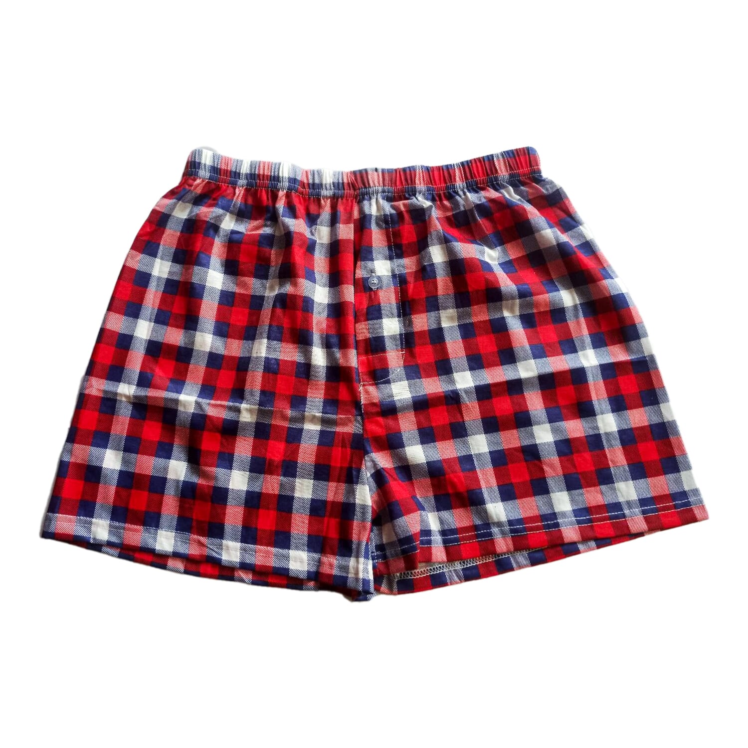 Unisex Check Print Boxer Shorts - Multicolor (free size)