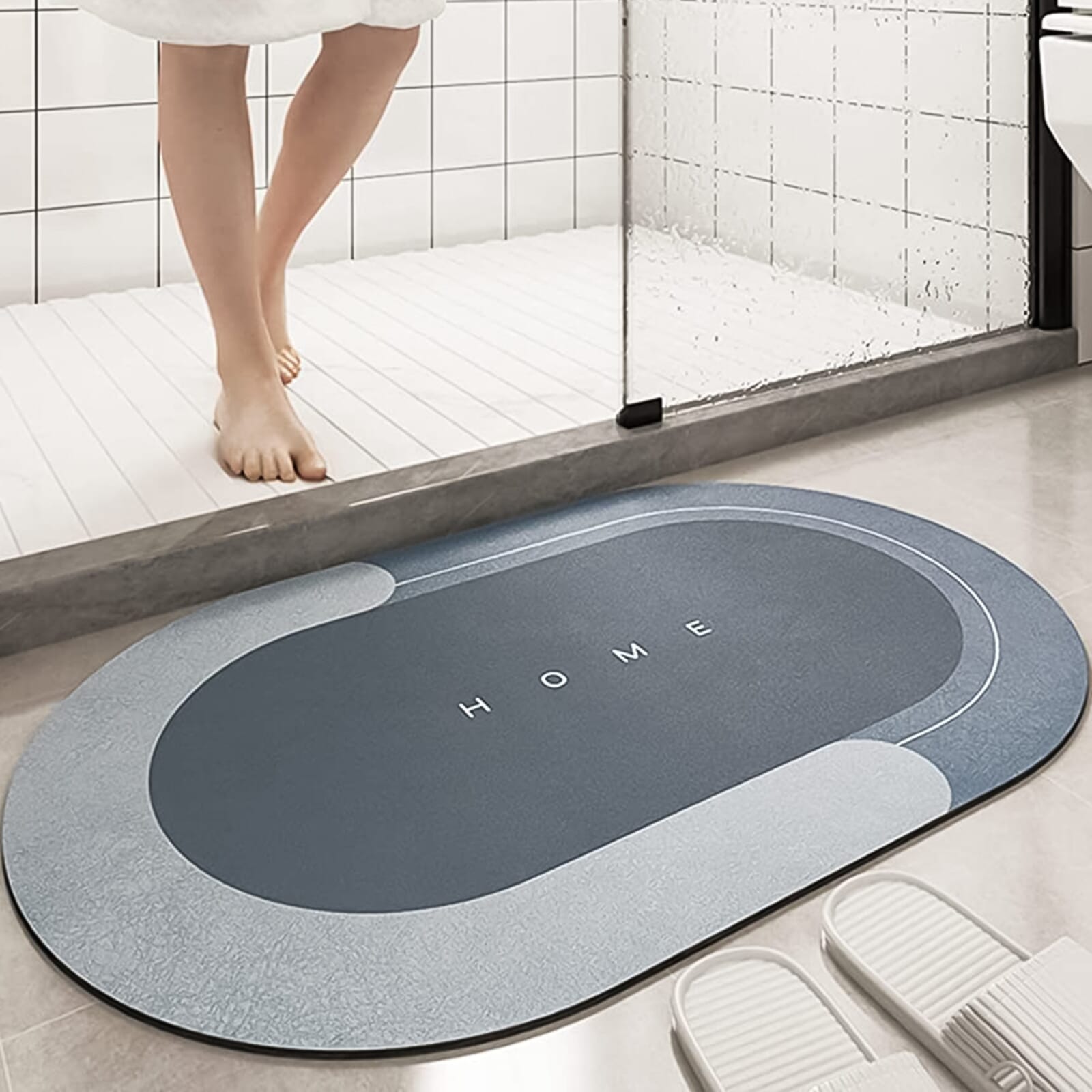 Super Absorbent Quick-Dry Bathroom Floor Mat - Multicolor