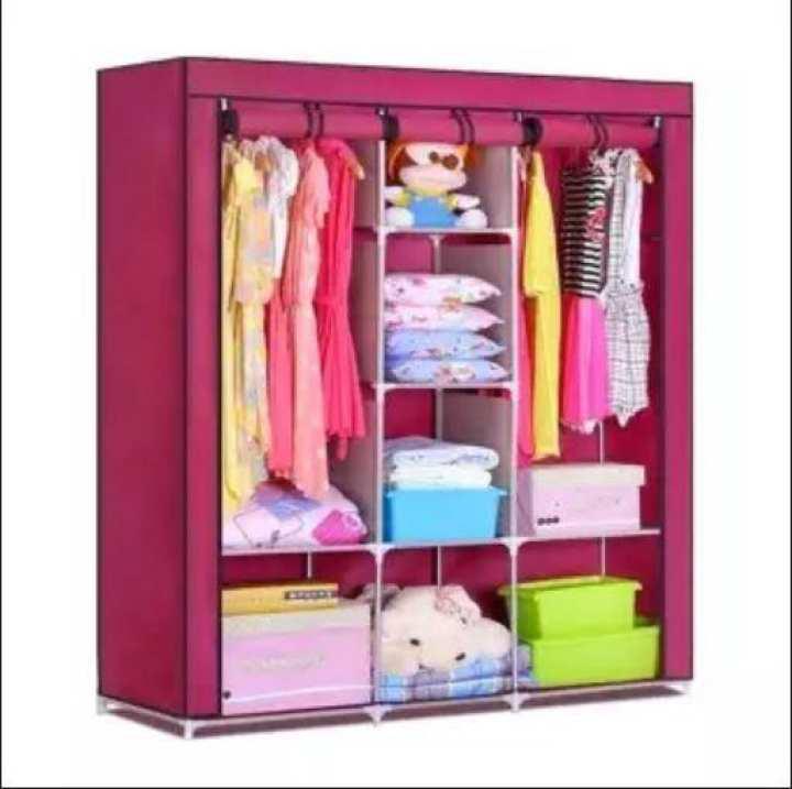 Movable Folding Wardrobe 105X45X175 Cm - Multicolor