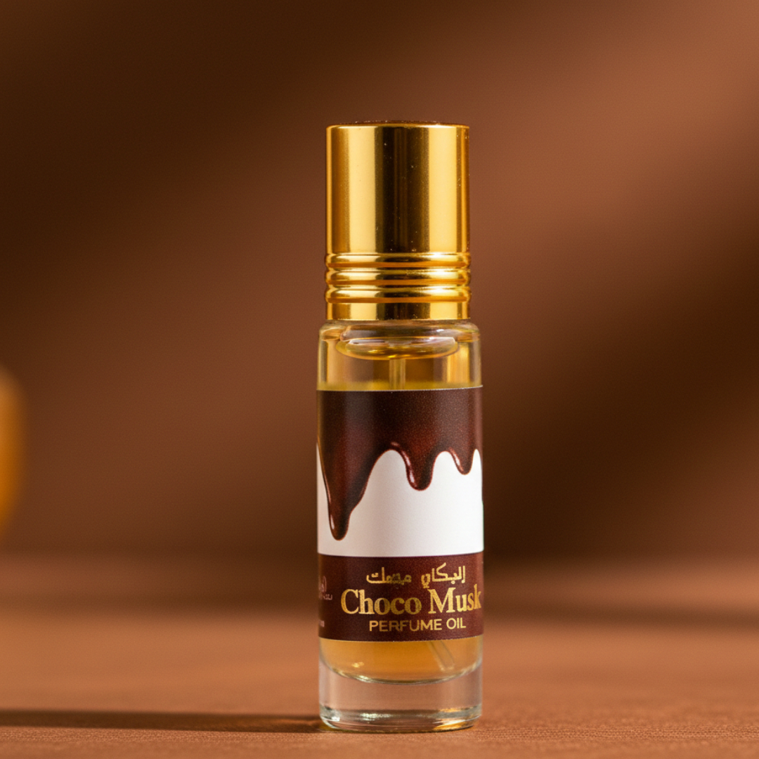 Choco Musk 8Ml Alcohol-Free Attar Perfume Oil - Brown