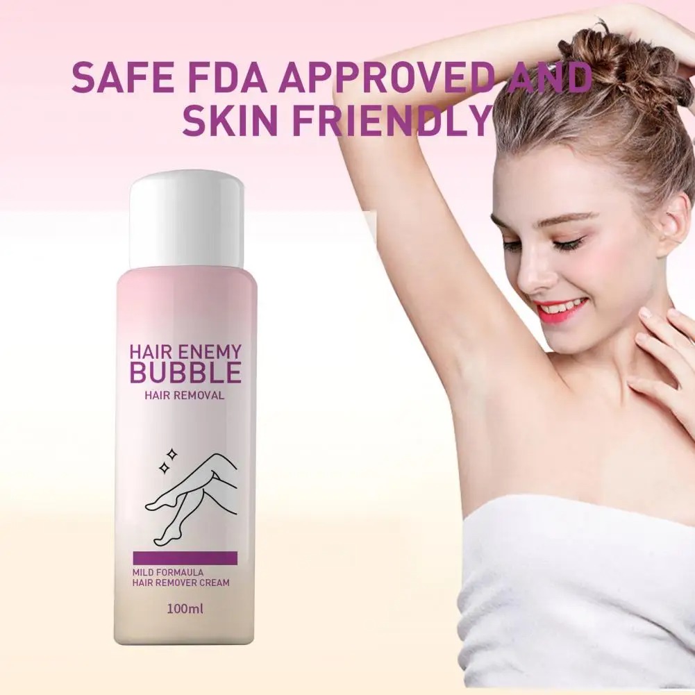 100Ml Painless Hair Removal Bubble Spray - Multicolor