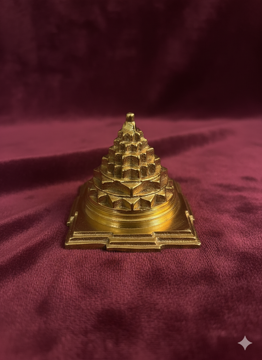 Large Brass Shree Sumeru Yantra Chakra