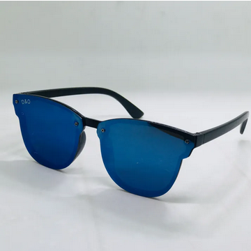 Polarized Sky Blue Square Unisex Sunglasses With Box