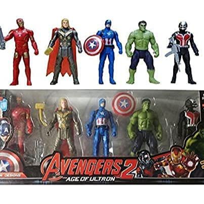 5 In 1 Avengers Super Hero Collection Toy Set - Multicolor