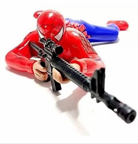Battery Operated Avenger Super Hero Crawling Toy - Multicolor