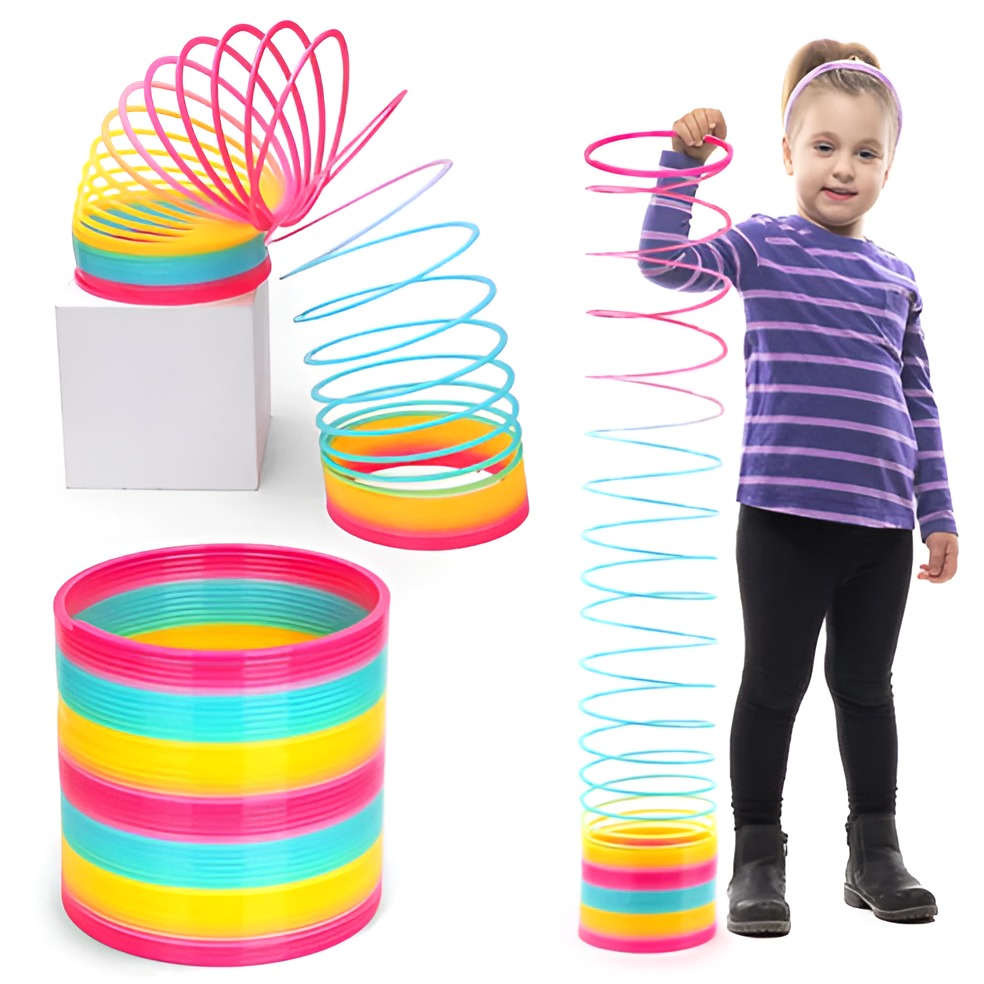Magic Rainbow Spring Toy Plastic Stress Relief Party Favor
