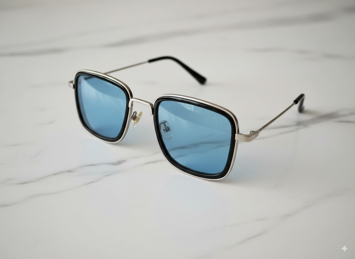 Trendy UV Protection Sunglasses Unisex Fashion Eyewear - Navy Blue