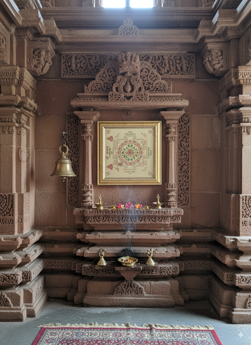 12x12 cm Shri Yantra Frame Sacred Geometry Wall Art Frame