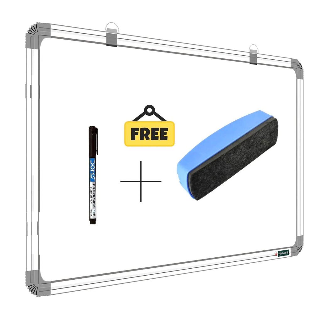 White Board With Free Duster & Marker (5x3)