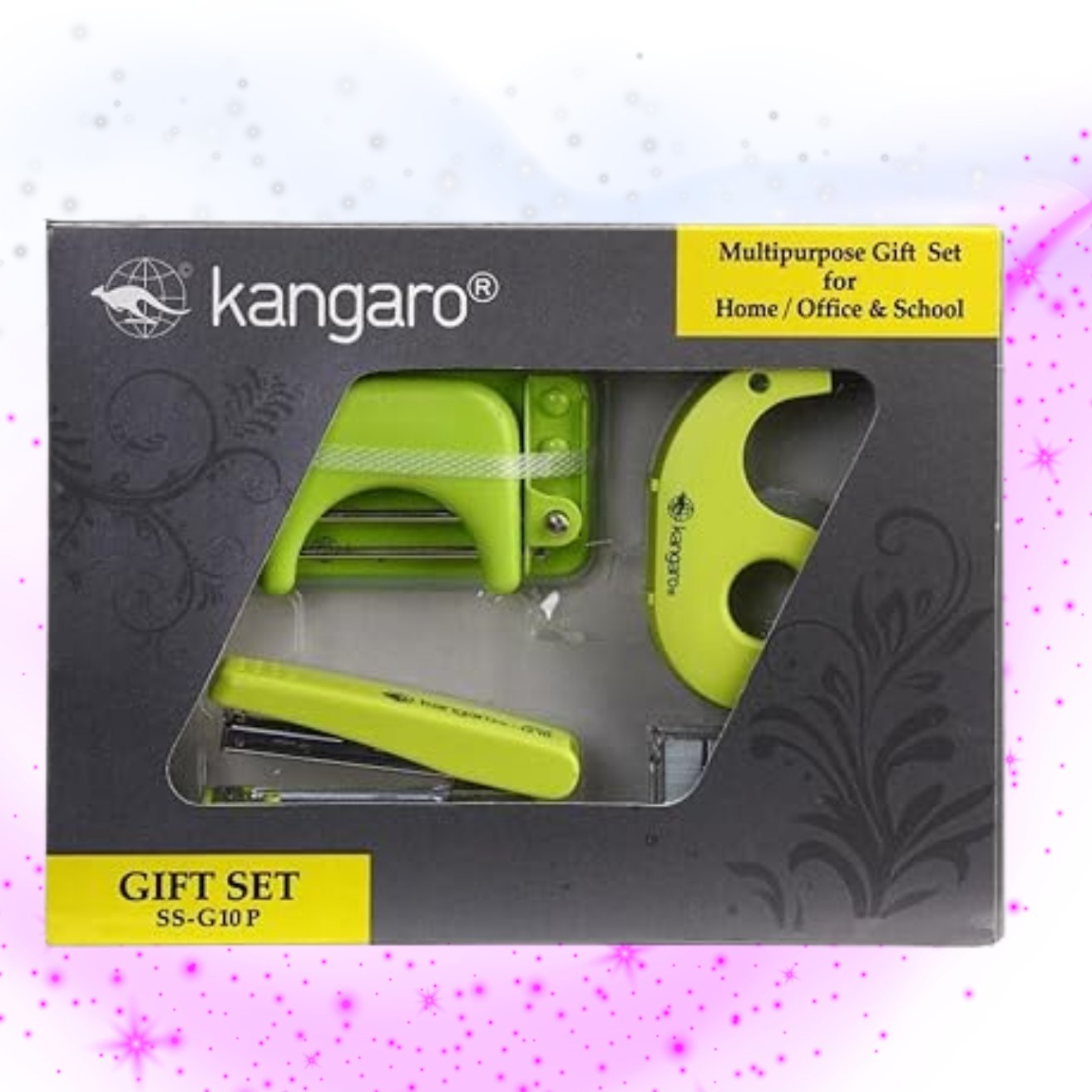 Kangaro Desk Essentials SS-G10M P: Office Stationery Gift Pack (Multicolor)