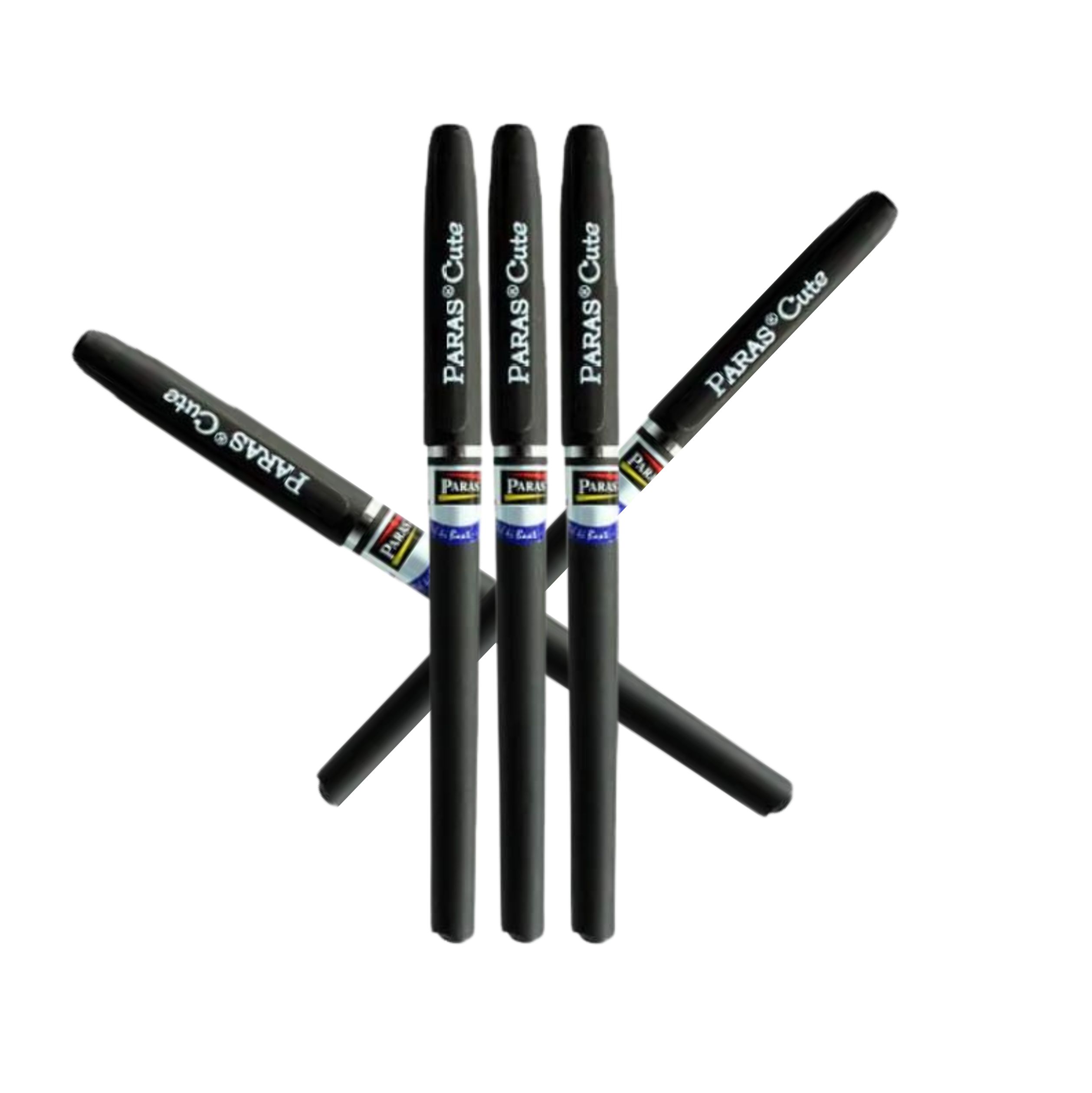 Good Quality Paras Black Ball Pen (Set Of 5pcs)