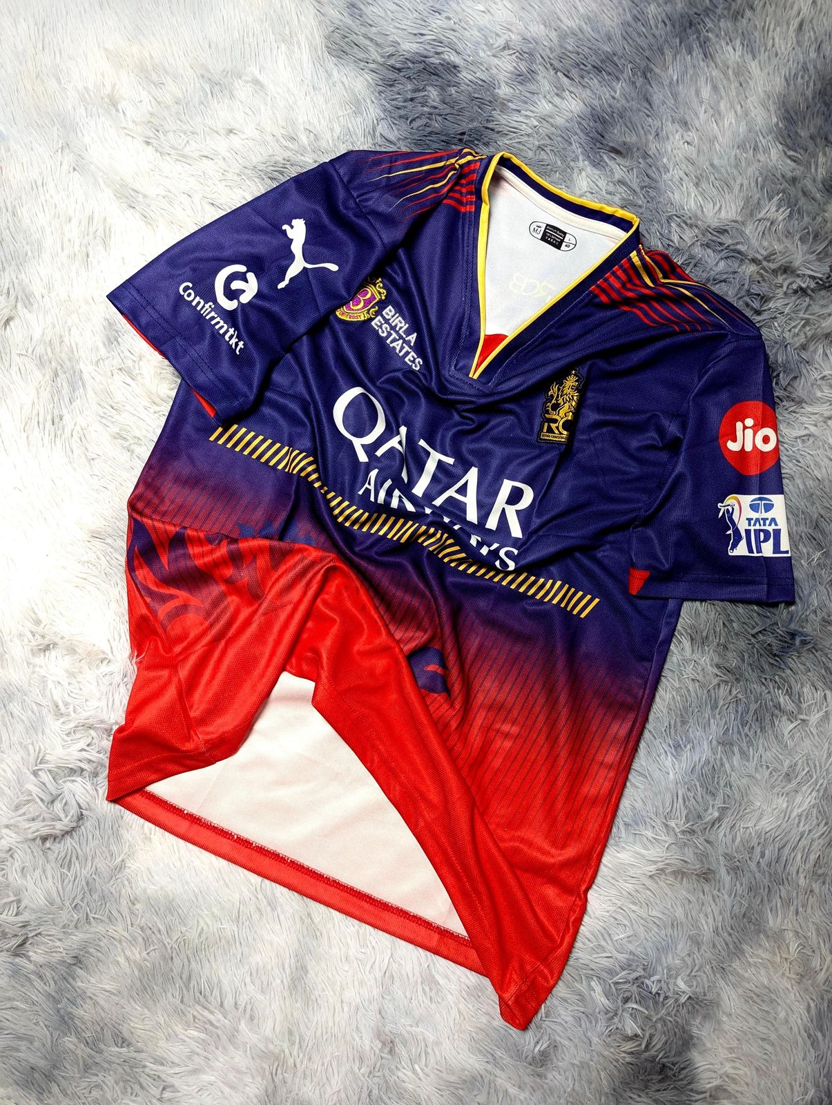 RCB 2025 New Season Plain Jersey For Men