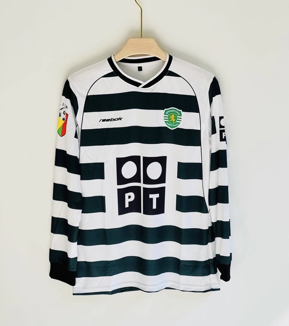 Ronaldo Premium Quality Sporting Lisbon Retro Jersey Home Kit For Men