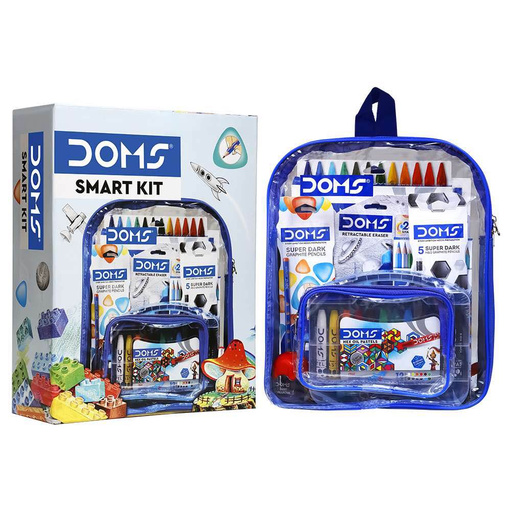 Doms Smart Kit 11 Instruments Drawing & Colouring Set - Multicolor