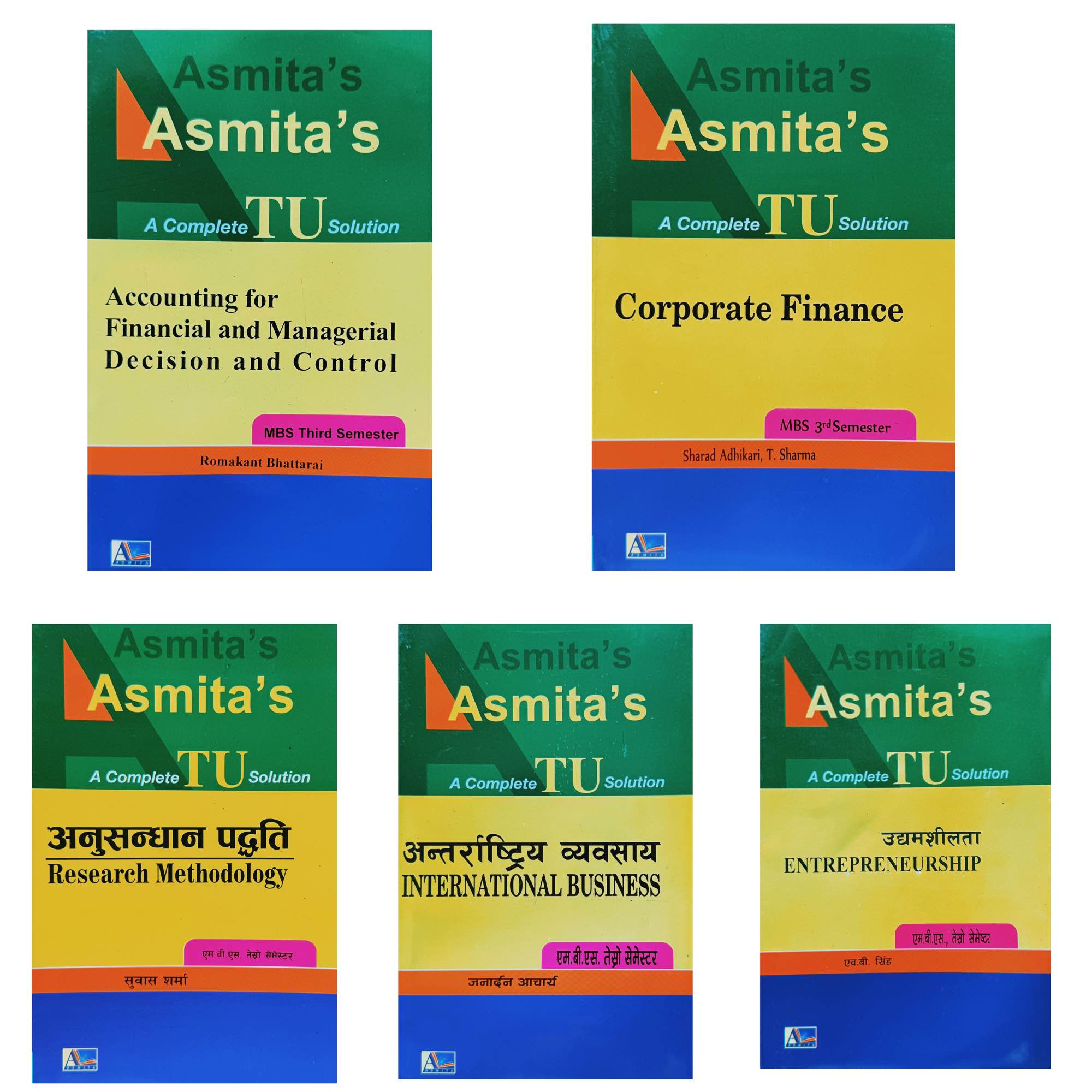 Asmita Complete TU Solution MBS 3rd Semester Finance Group Book 2026 (2083)