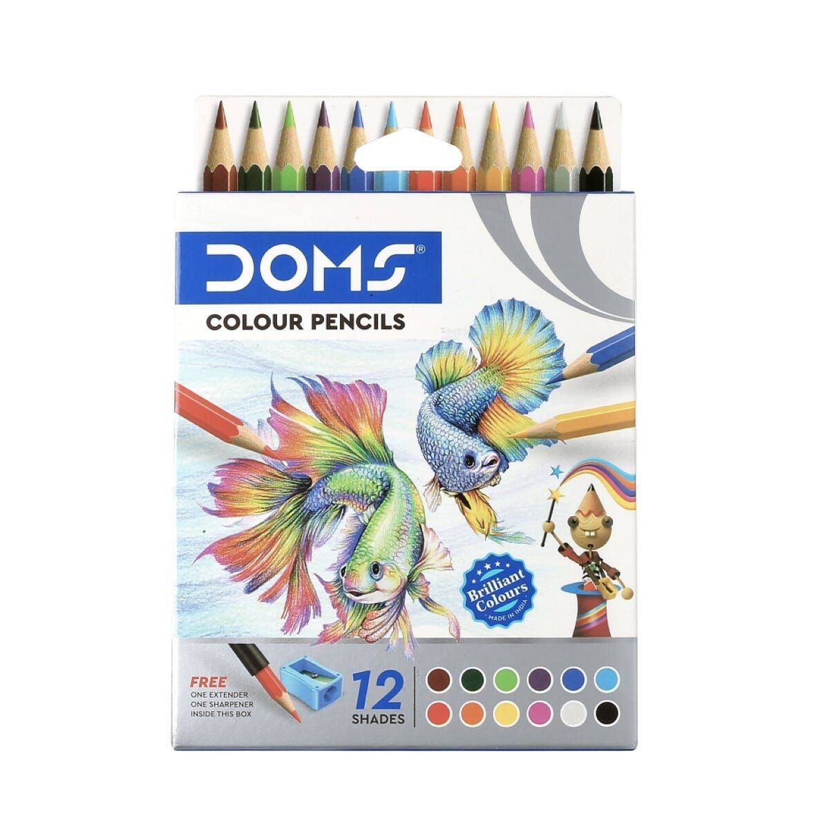 DOMS Colour Pencil 12 Shades - Multicolor