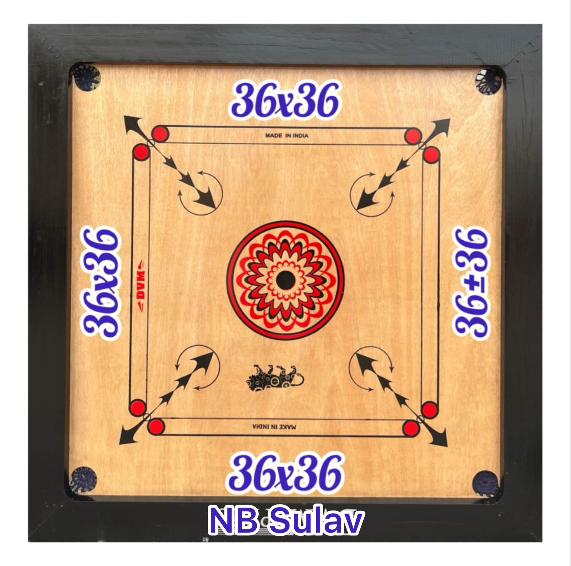 Good Quality Wooden Carrom Board 36×36 With Free Goti & Striker